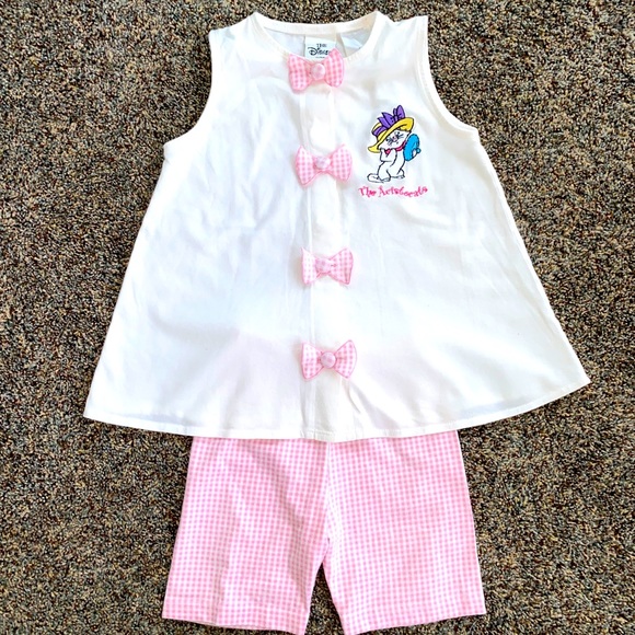 Vintage Disney Store Aristocrats Top & Shorts